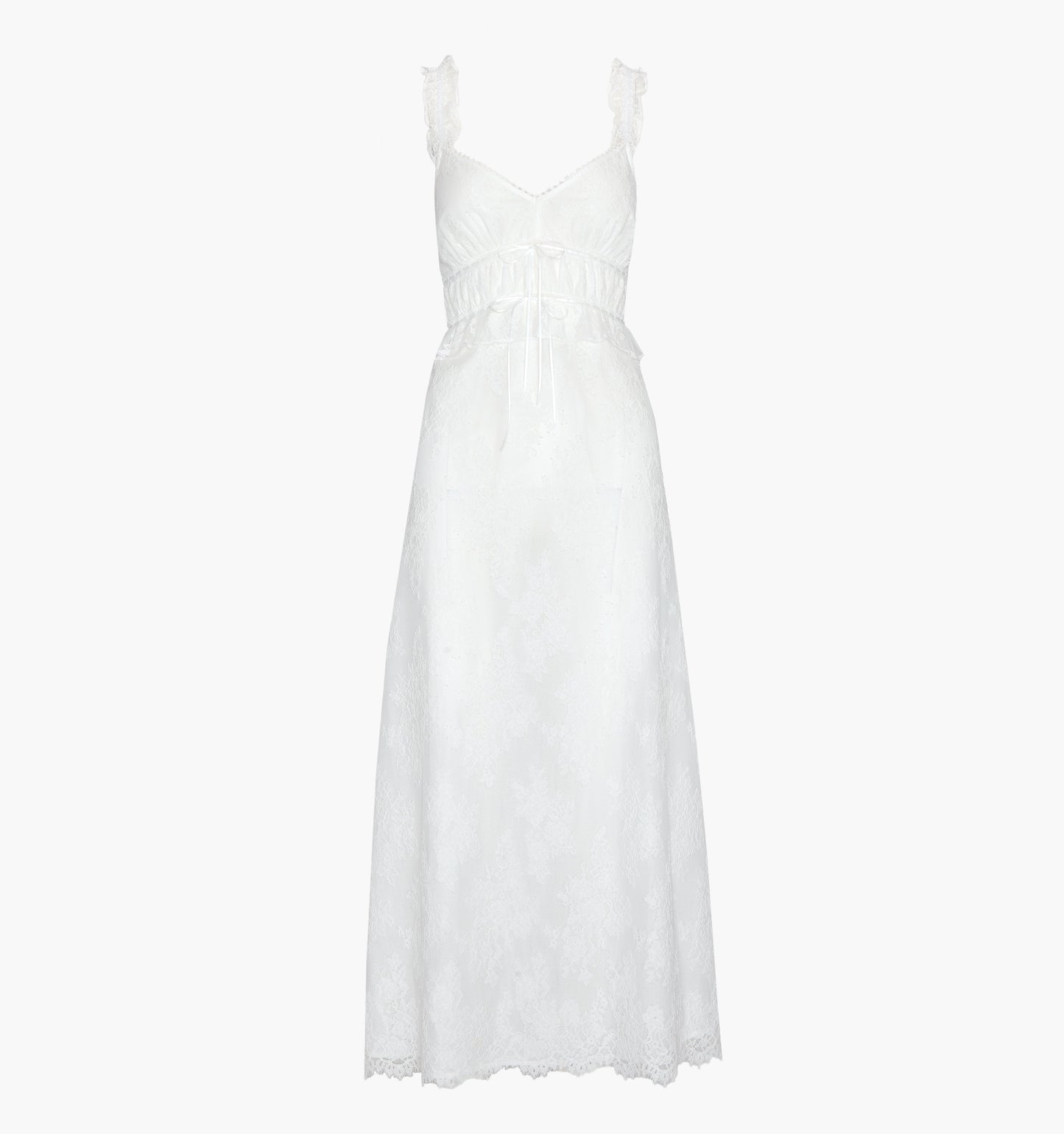The Bonnie Nightgown - White Magnolia Lace
