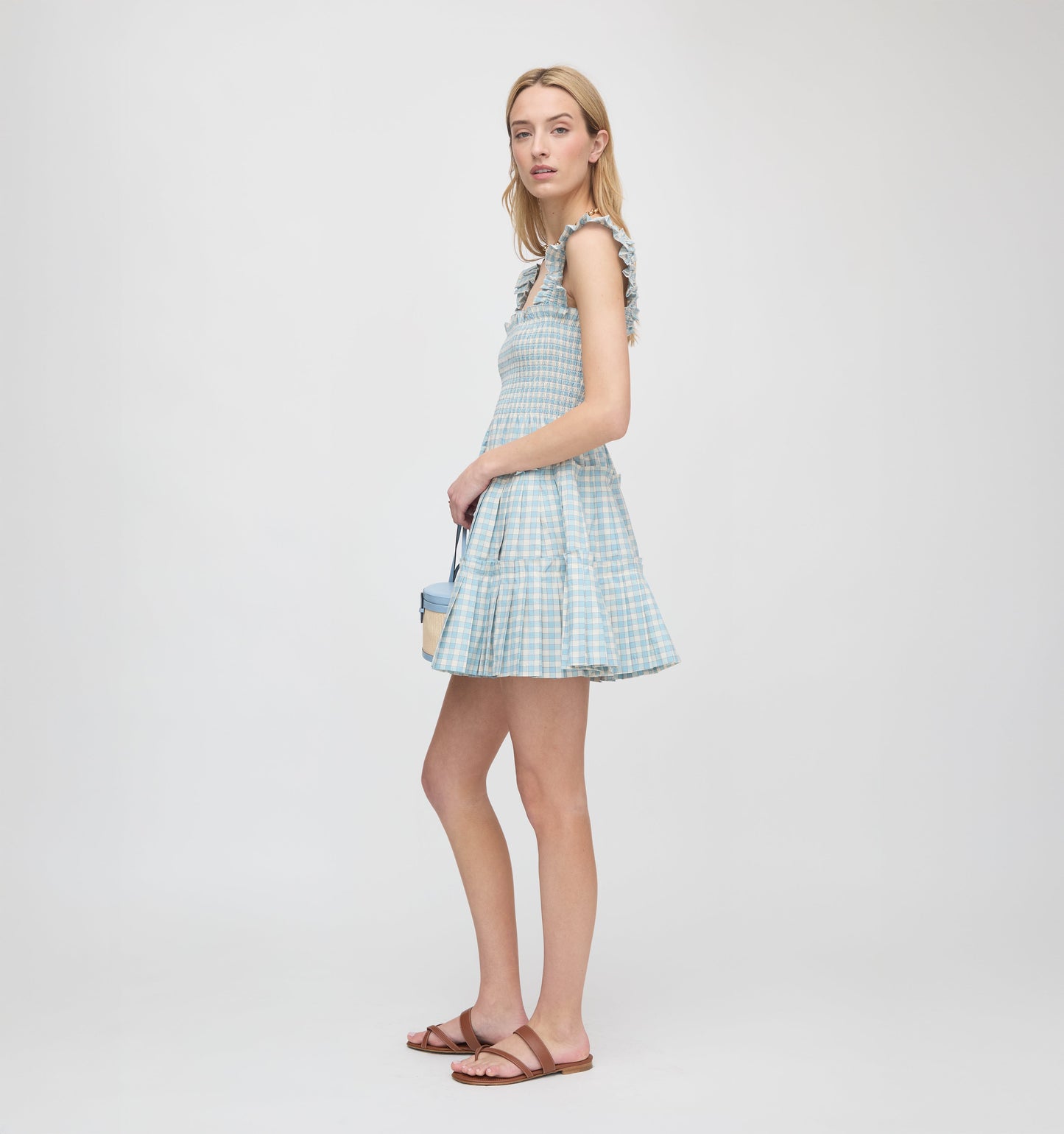 The Charlotte Nap Dress - Blue/Red Gingham