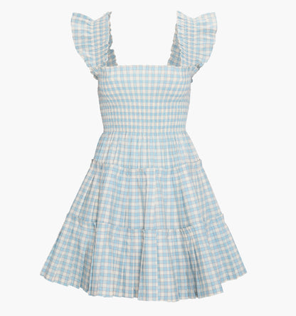 The Charlotte Nap Dress - Blue/Red Gingham