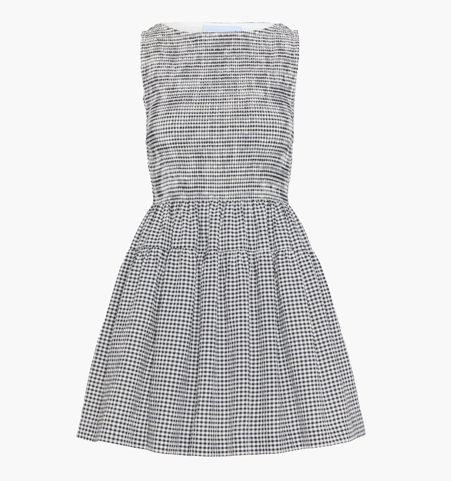 The Cosima Mini Nap Dress - Black/Sand Gingham