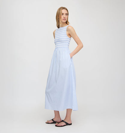 The Cosima Nap Dress - Blue/White Stripe