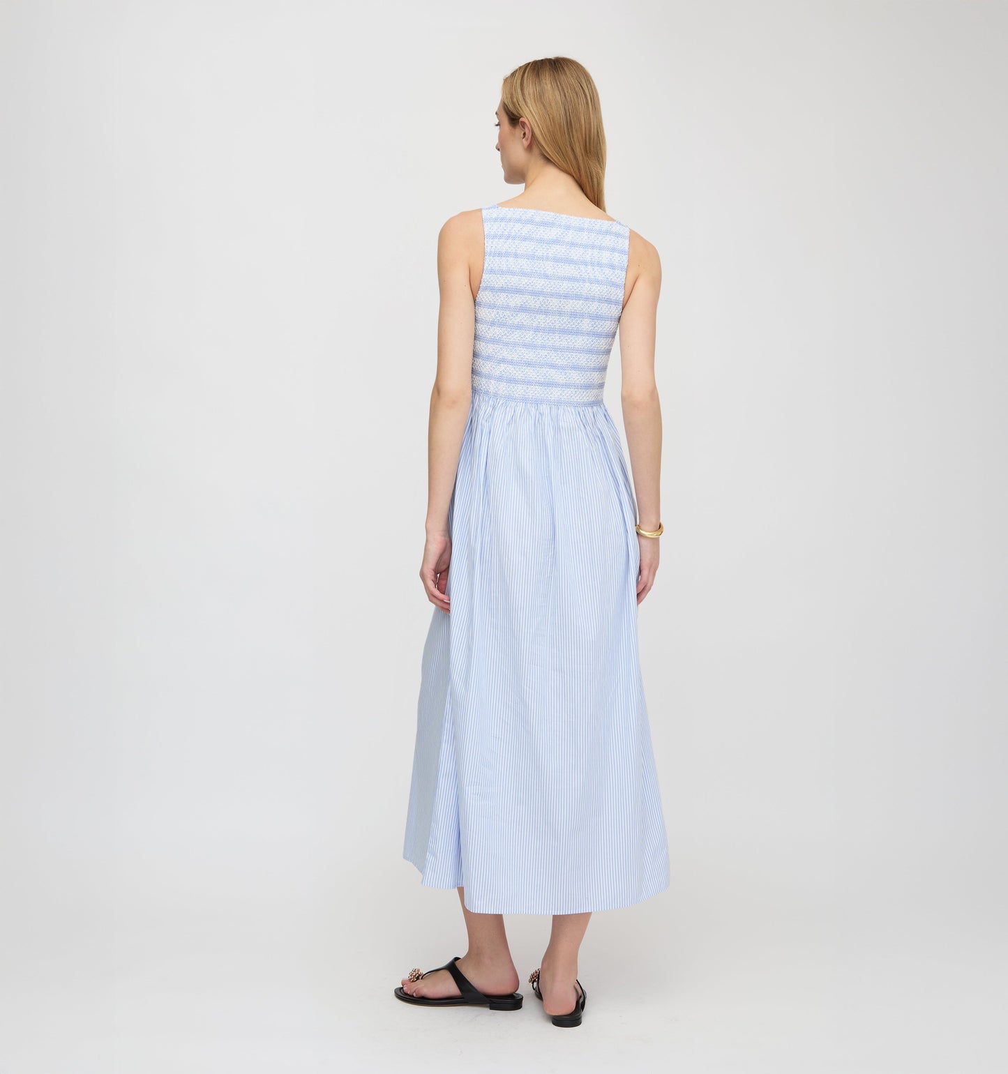 The Cosima Nap Dress - Blue/White Stripe