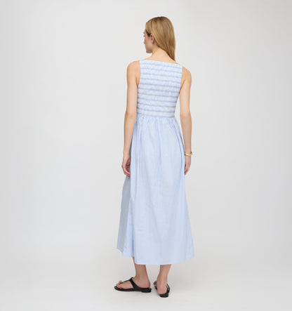 The Cosima Nap Dress - Blue/White Stripe