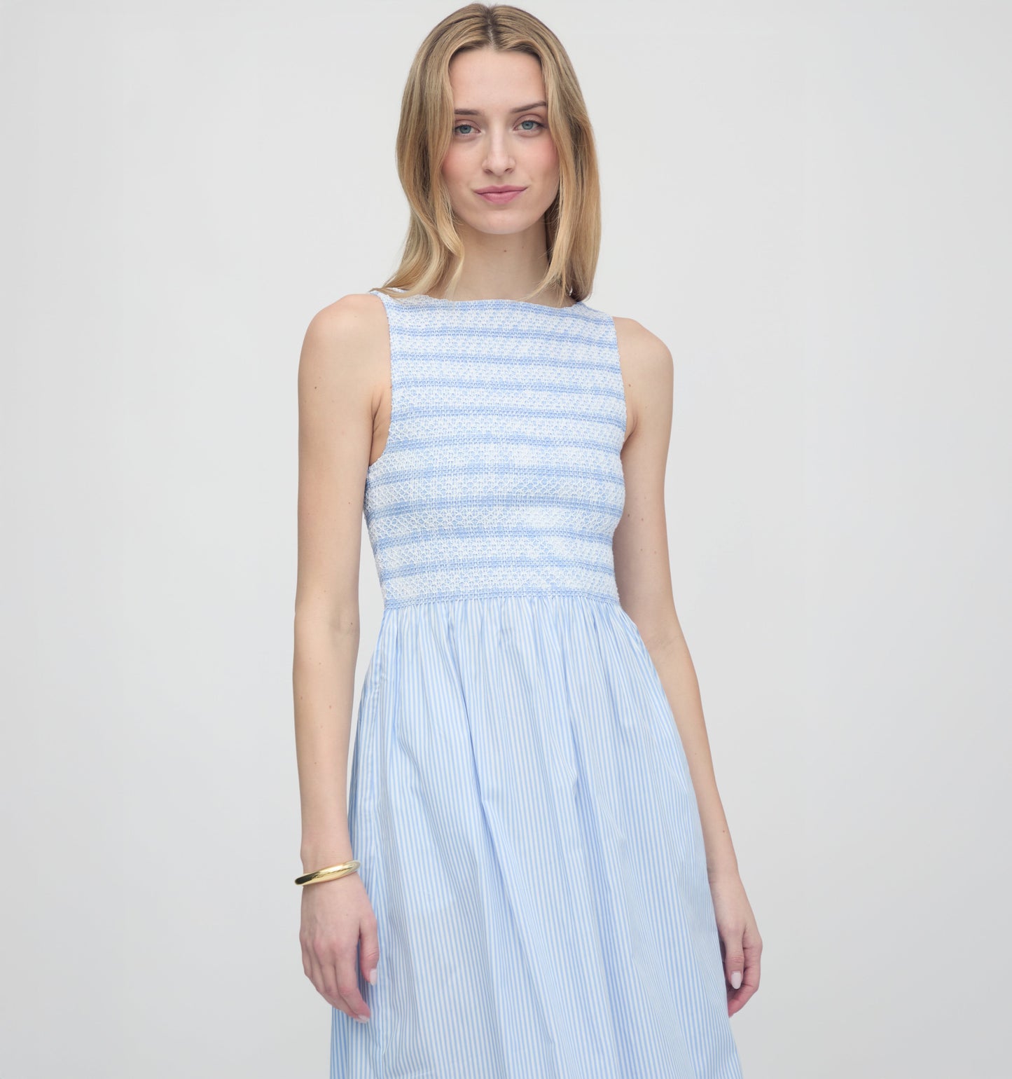 The Cosima Nap Dress - Blue/White Stripe