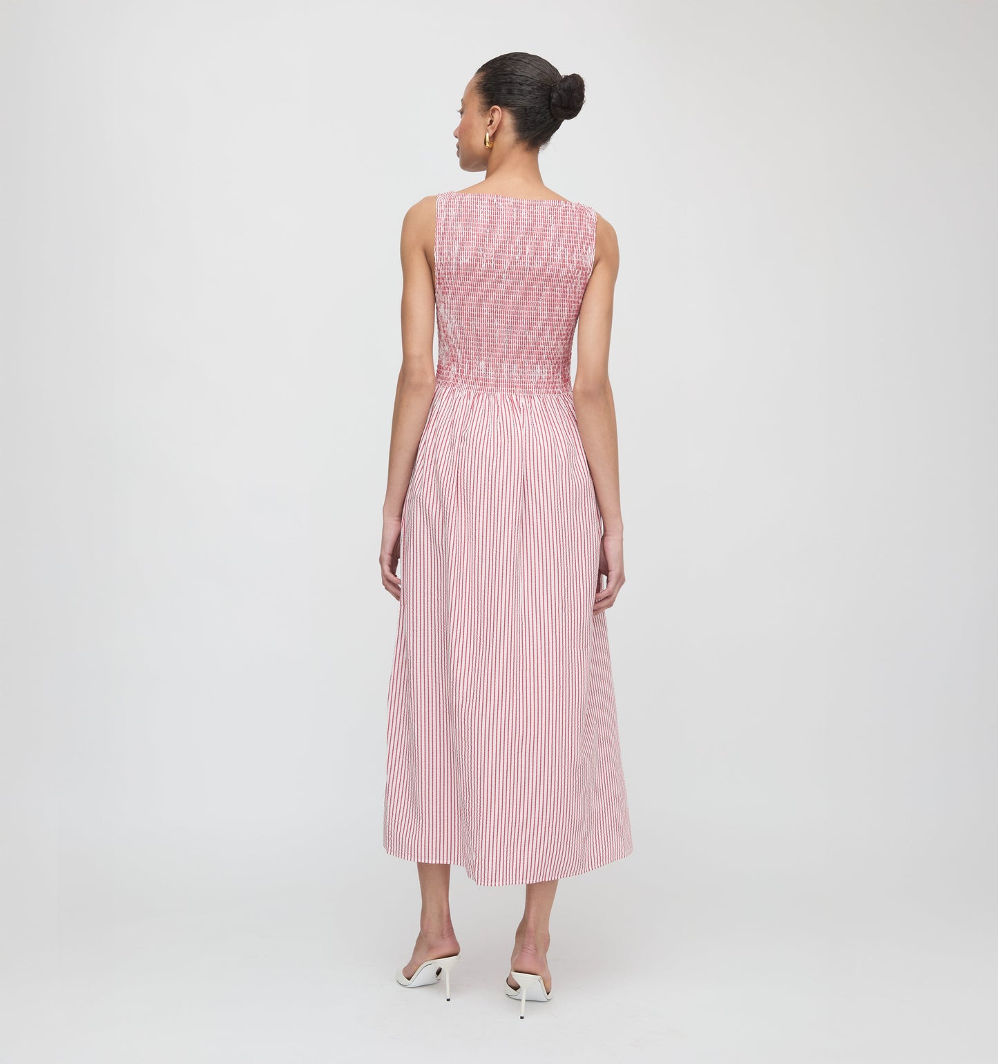 The Cosima Nap Dress - Red Ticking Stripe