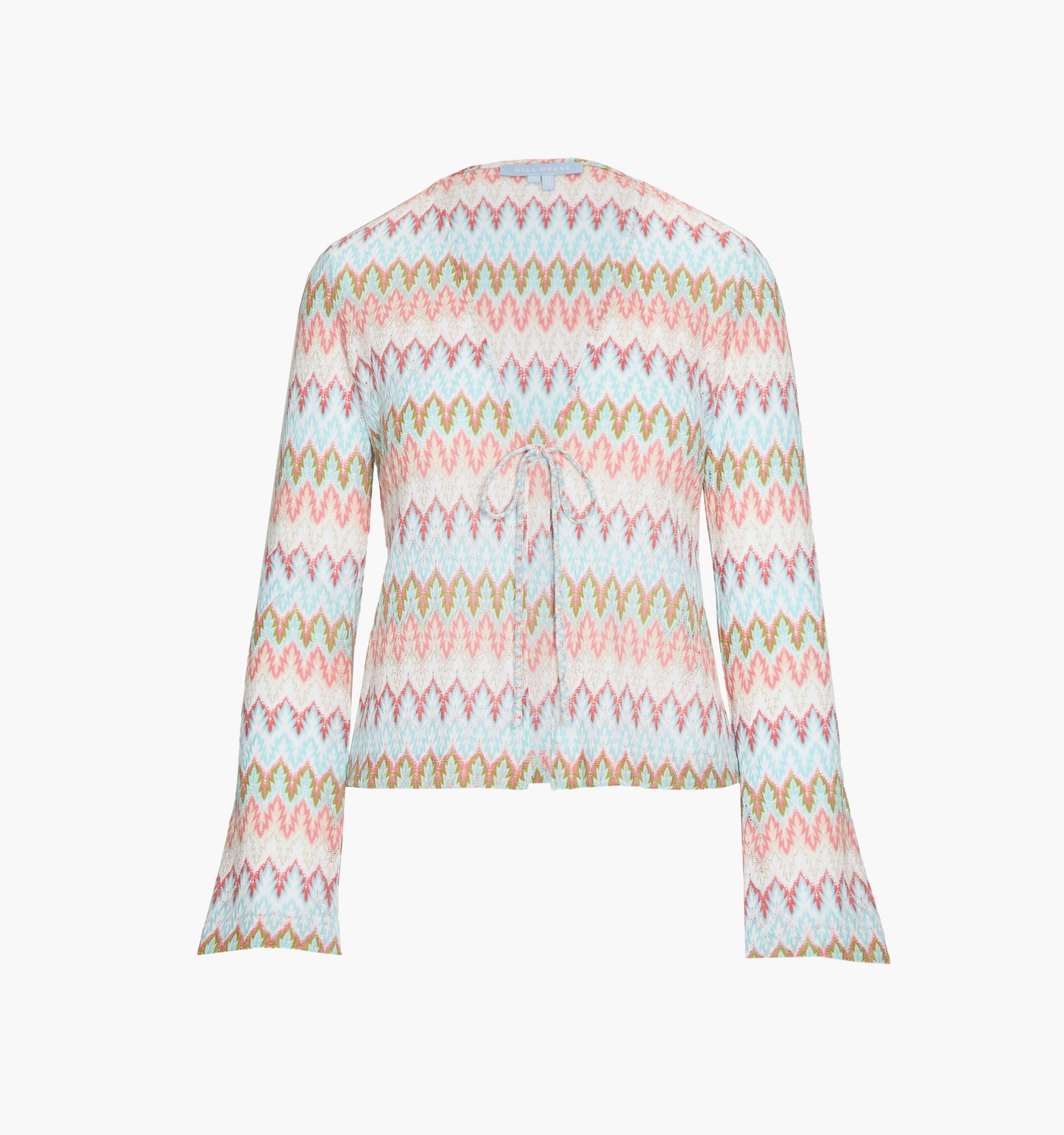 The Delia Top - White Multi Smooth Shimmer Knit