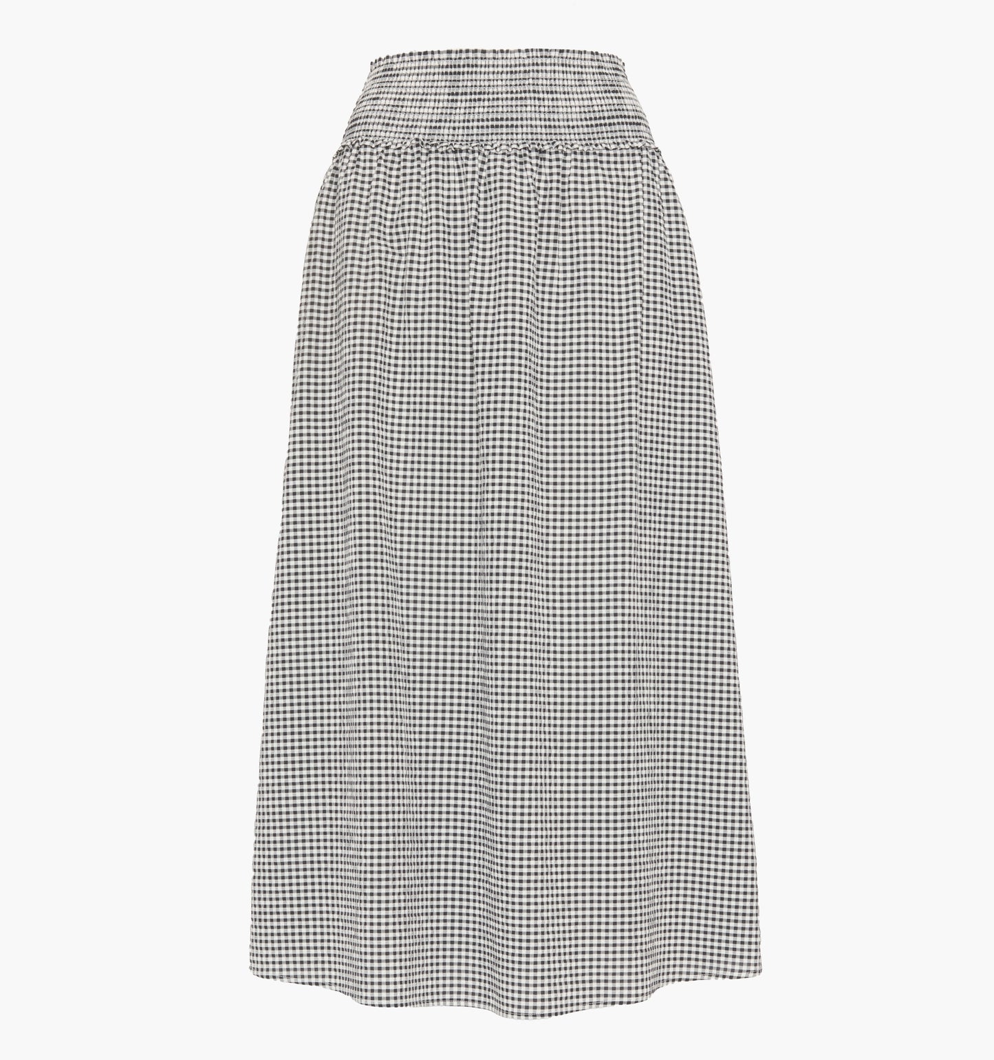 The Delphine Nap Skirt - Black/Sand Gingham
