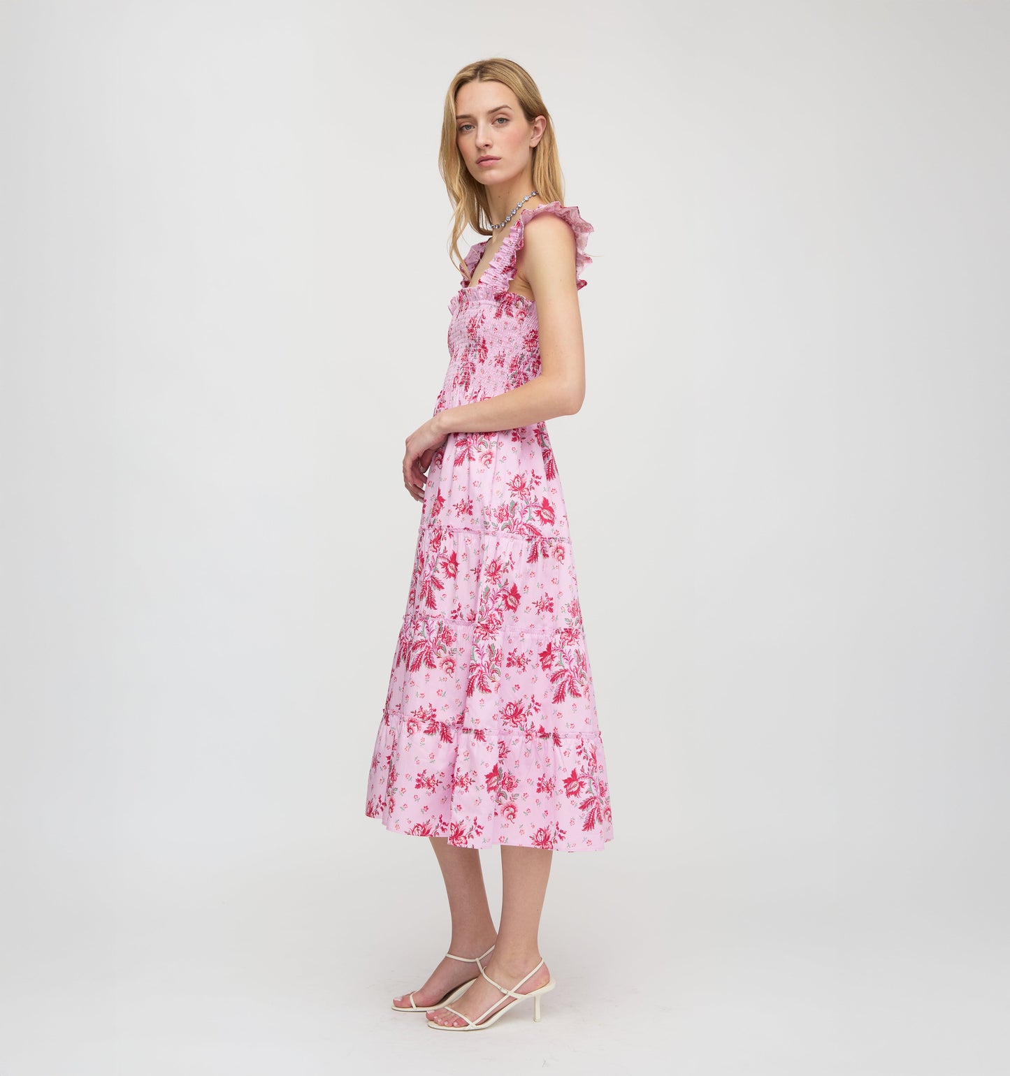 The Ellie Nap Dress - Pink Delft Bouquet