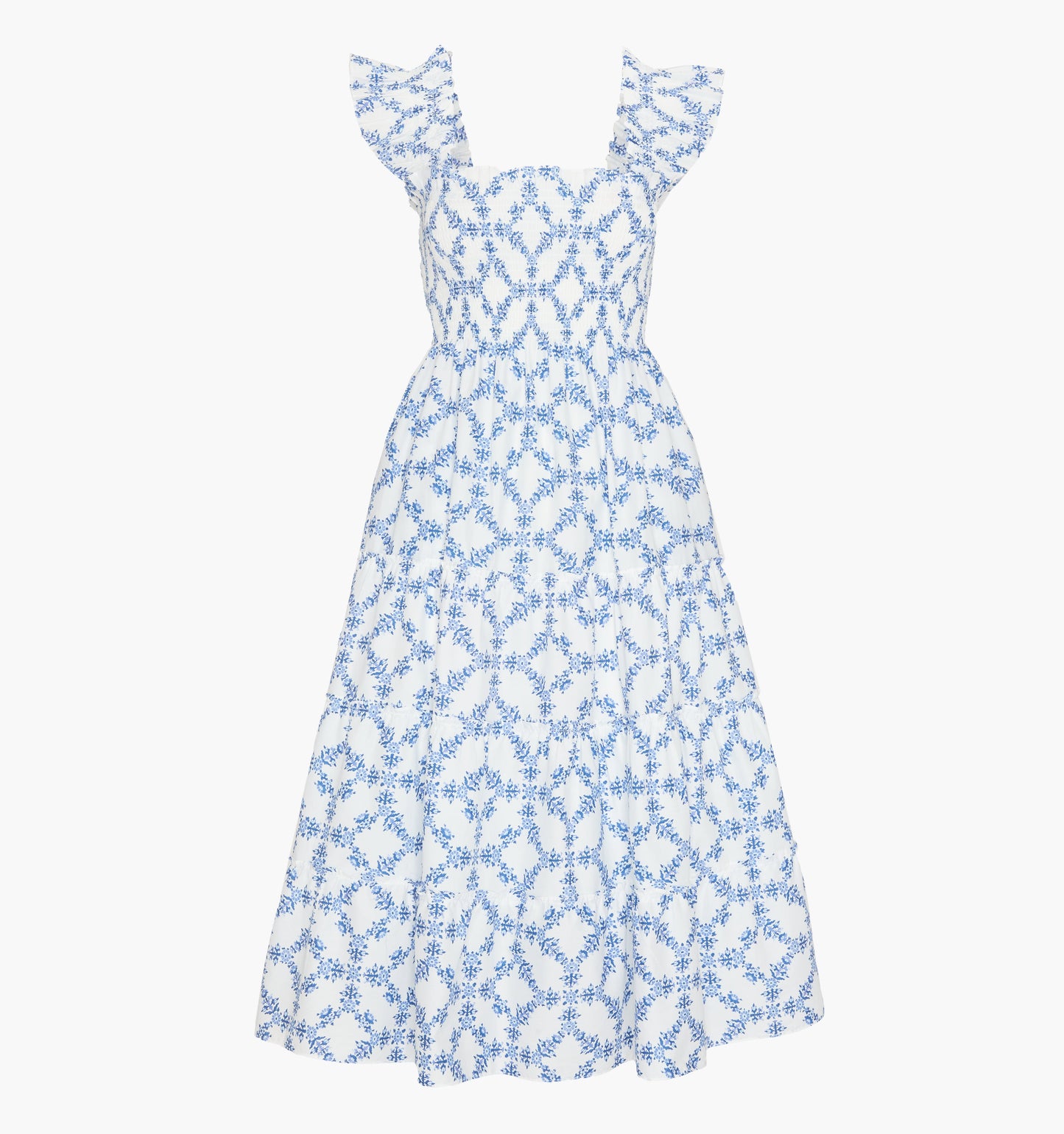 The Ellie Nap Dress - Blue Marigold Block