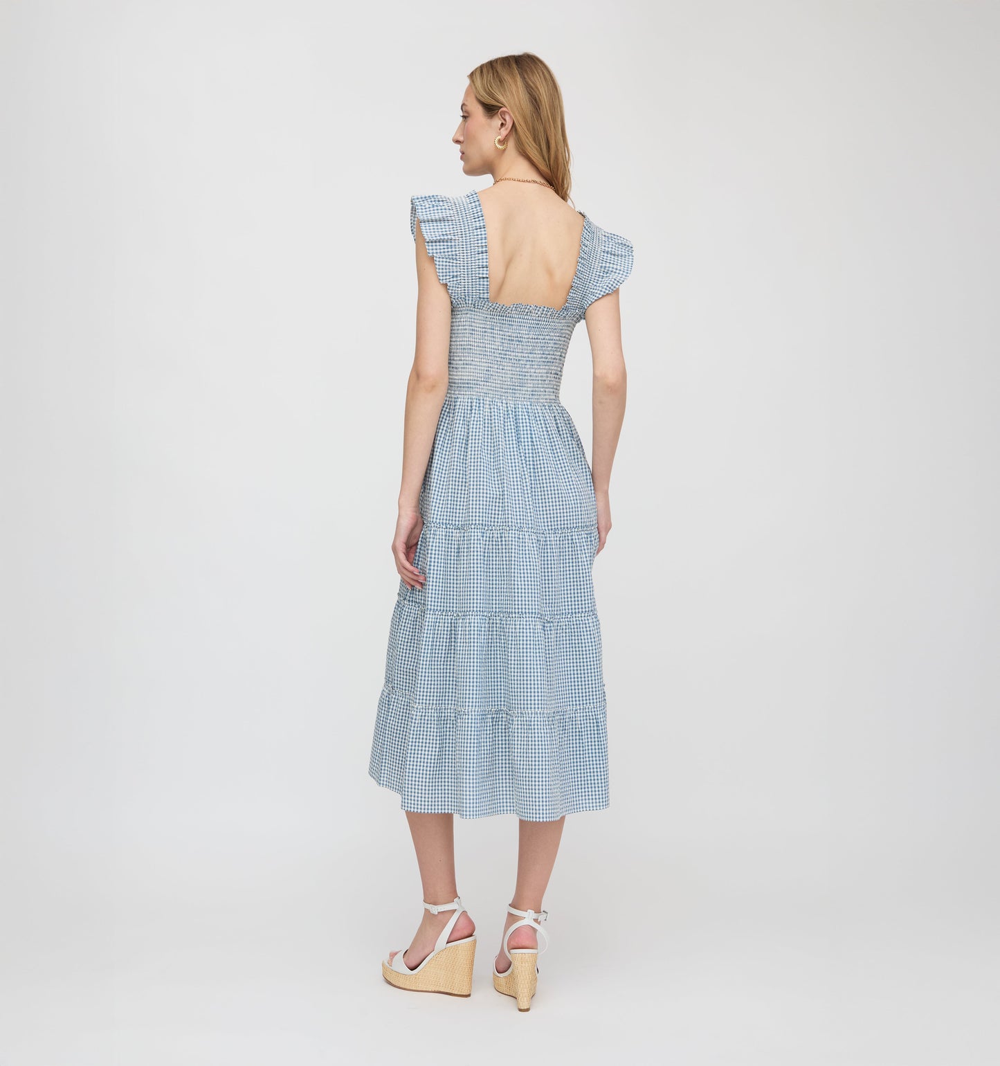 The Ellie Nap Dress - Lagoon Gingham