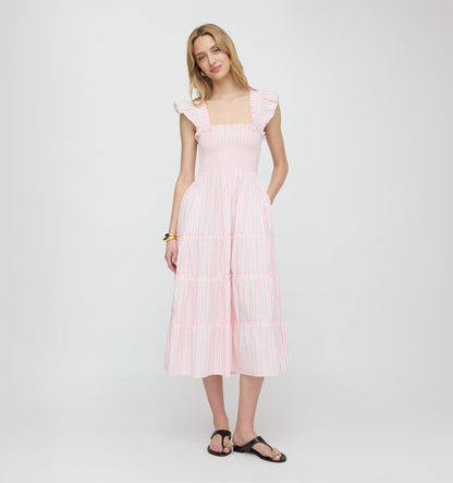 The Ellie Nap Dress - Pink Variegated Stripe