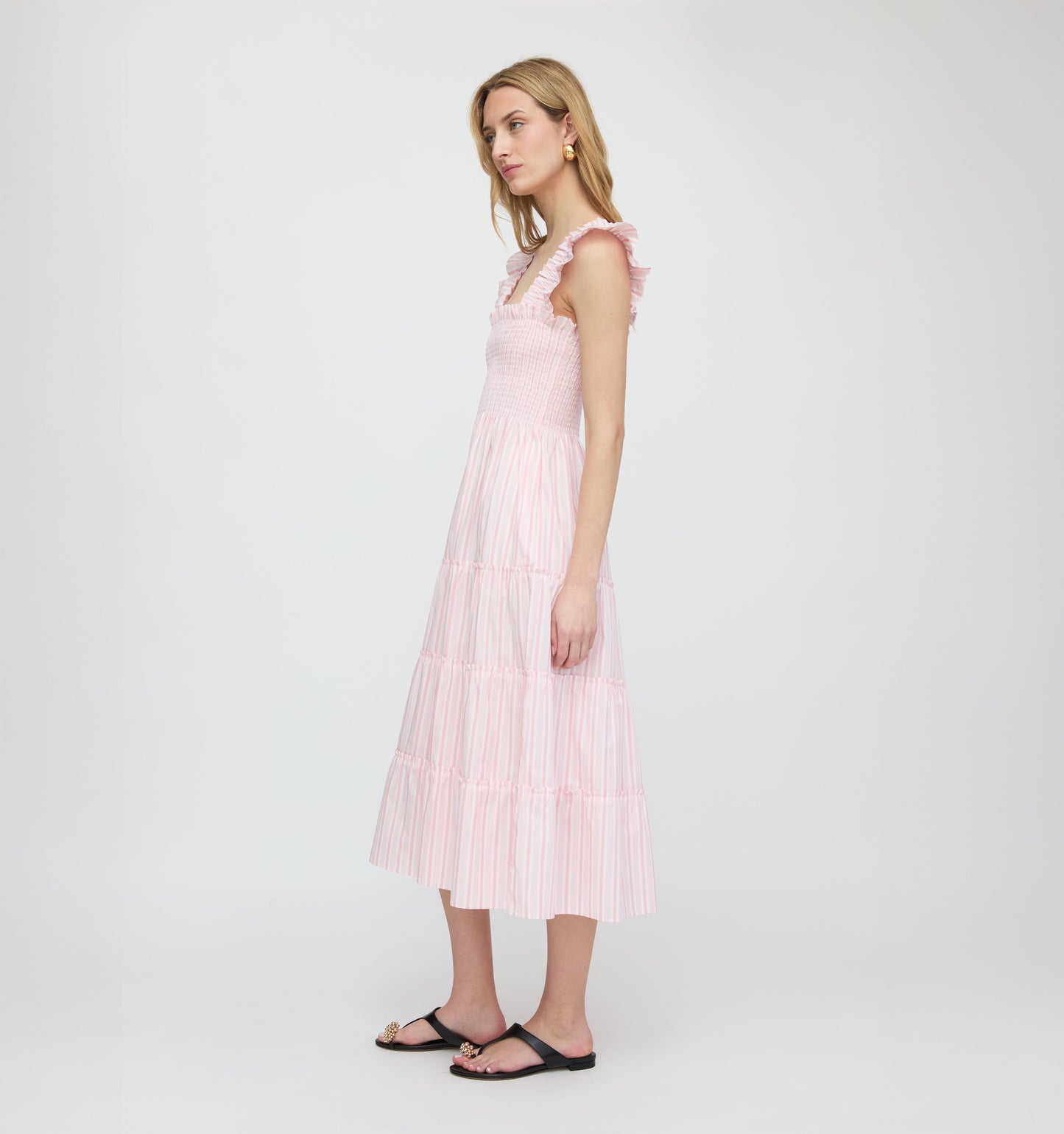 The Ellie Nap Dress - Pink Variegated Stripe
