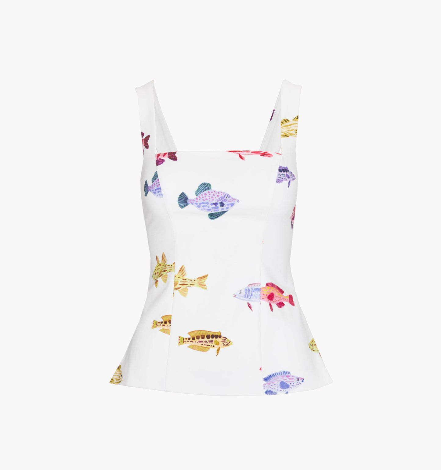 The Emma Top - White Rainbow Fish