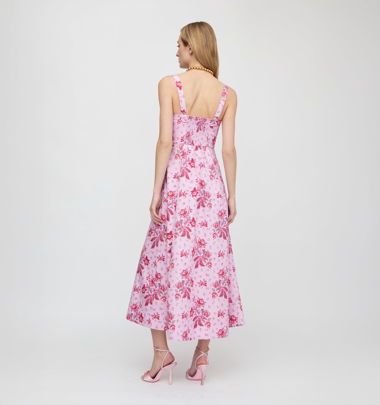 The Ezra Dress - Pink Delft Bouquet