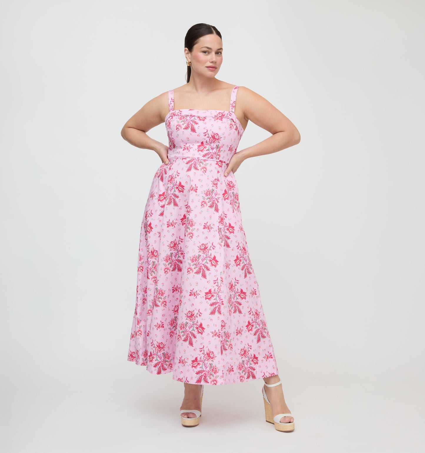 The Ezra Dress - Pink Delft Bouquet