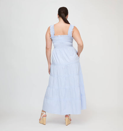 The Goldie Nap Dress - Blue/White Stripe