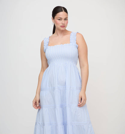 The Goldie Nap Dress - Blue/White Stripe