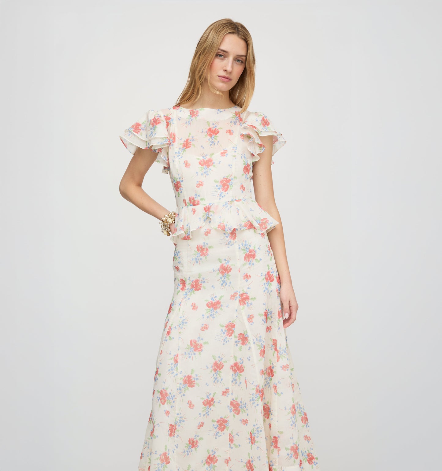 The Halston Dress - Sunburst Blossoms