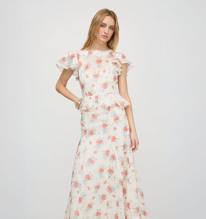 The Halston Dress - Sunburst Blossoms