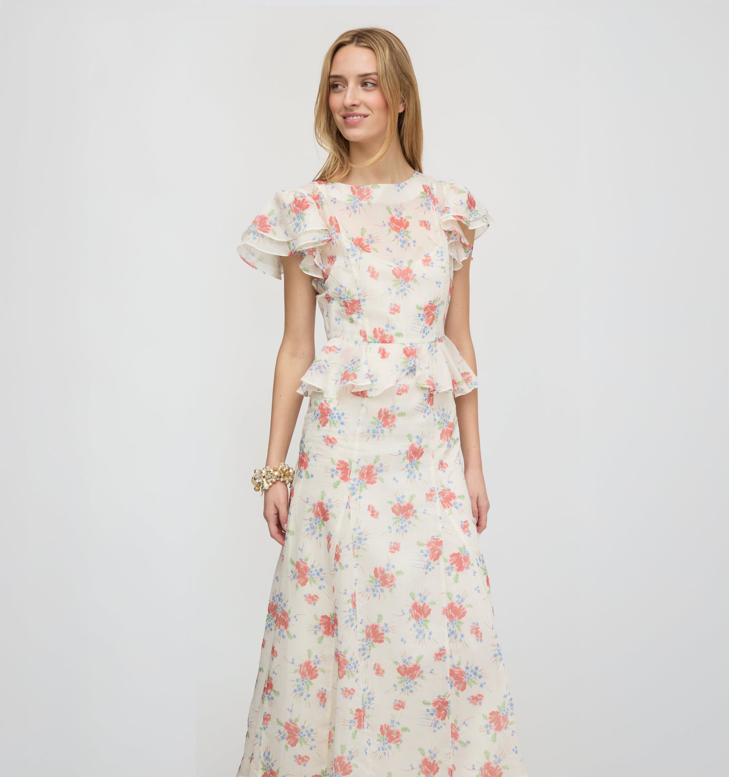 The Halston Dress - Sunburst Blossoms