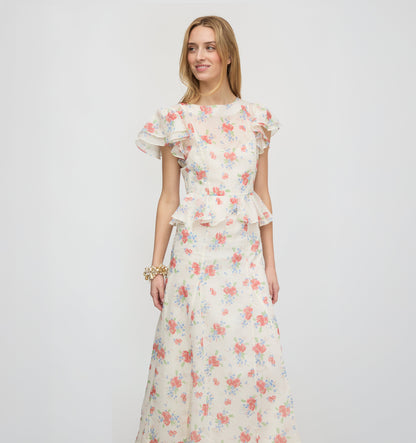 The Halston Dress - Sunburst Blossoms
