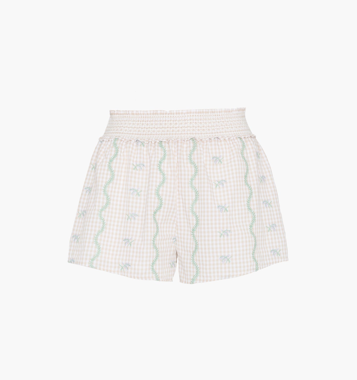 The Indra Short - Gingham Vine
