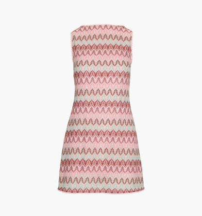 The Lisandra Dress - Pink Multi Smooth Shimmer Knit