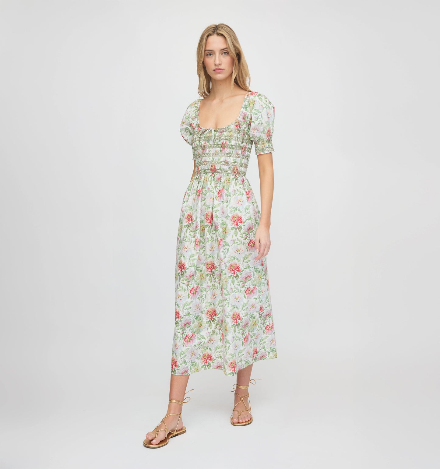 The Madeline Nap Dress - Peony Chintz