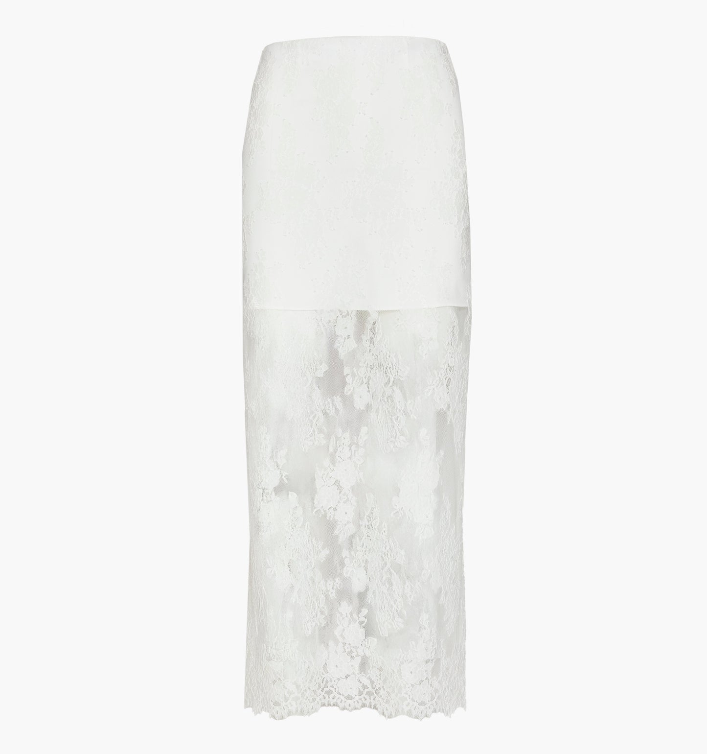 The Olympia Skirt - White Magnolia Lace