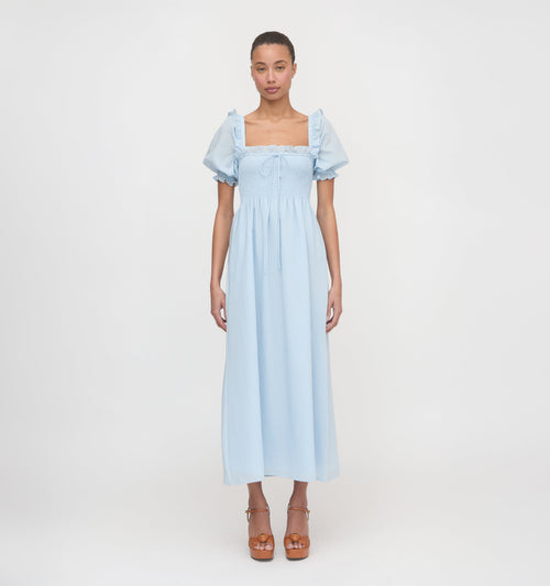 The Scarlett Nap Dress - Pale Blue