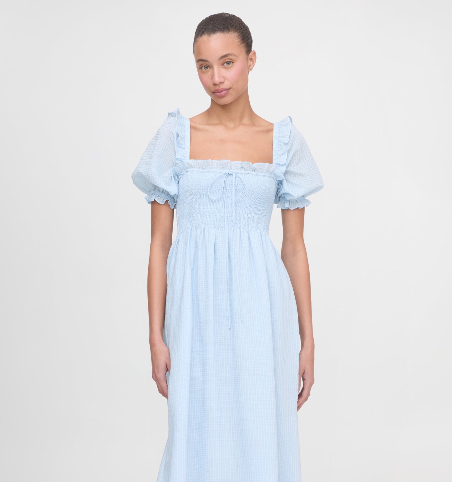 The Scarlett Nap Dress - Pale Blue