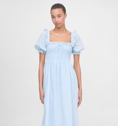 The Scarlett Nap Dress - Pale Blue