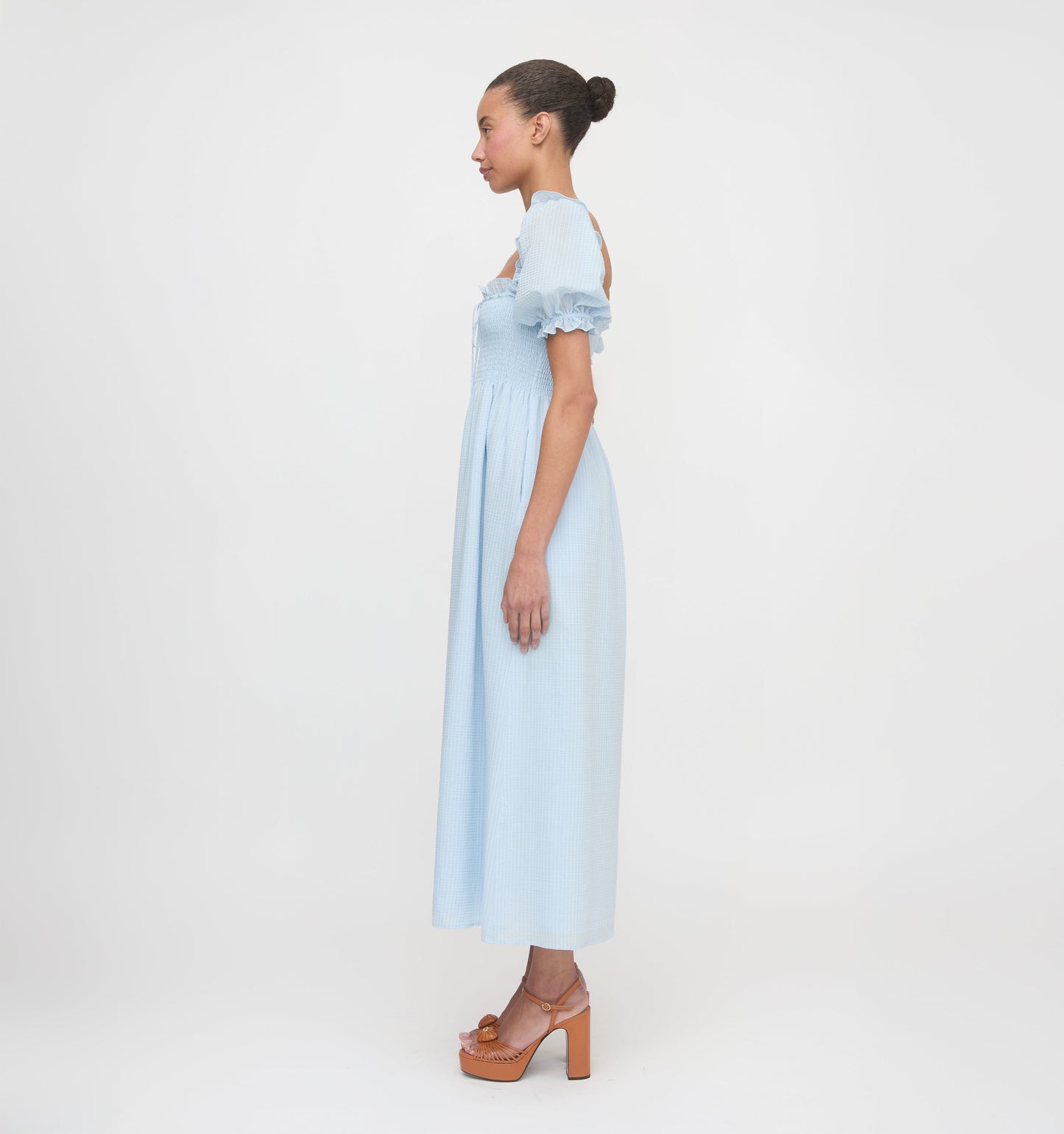 The Scarlett Nap Dress - Pale Blue