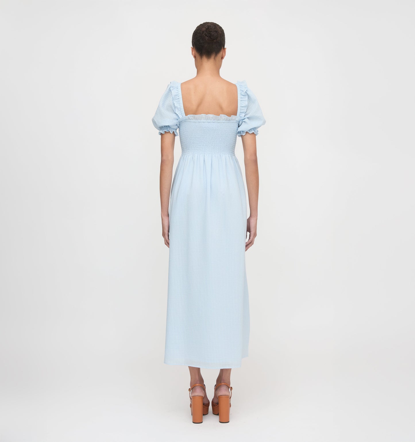 The Scarlett Nap Dress - Pale Blue
