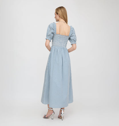 The Scarlett Nap Dress - Lagoon Gingham