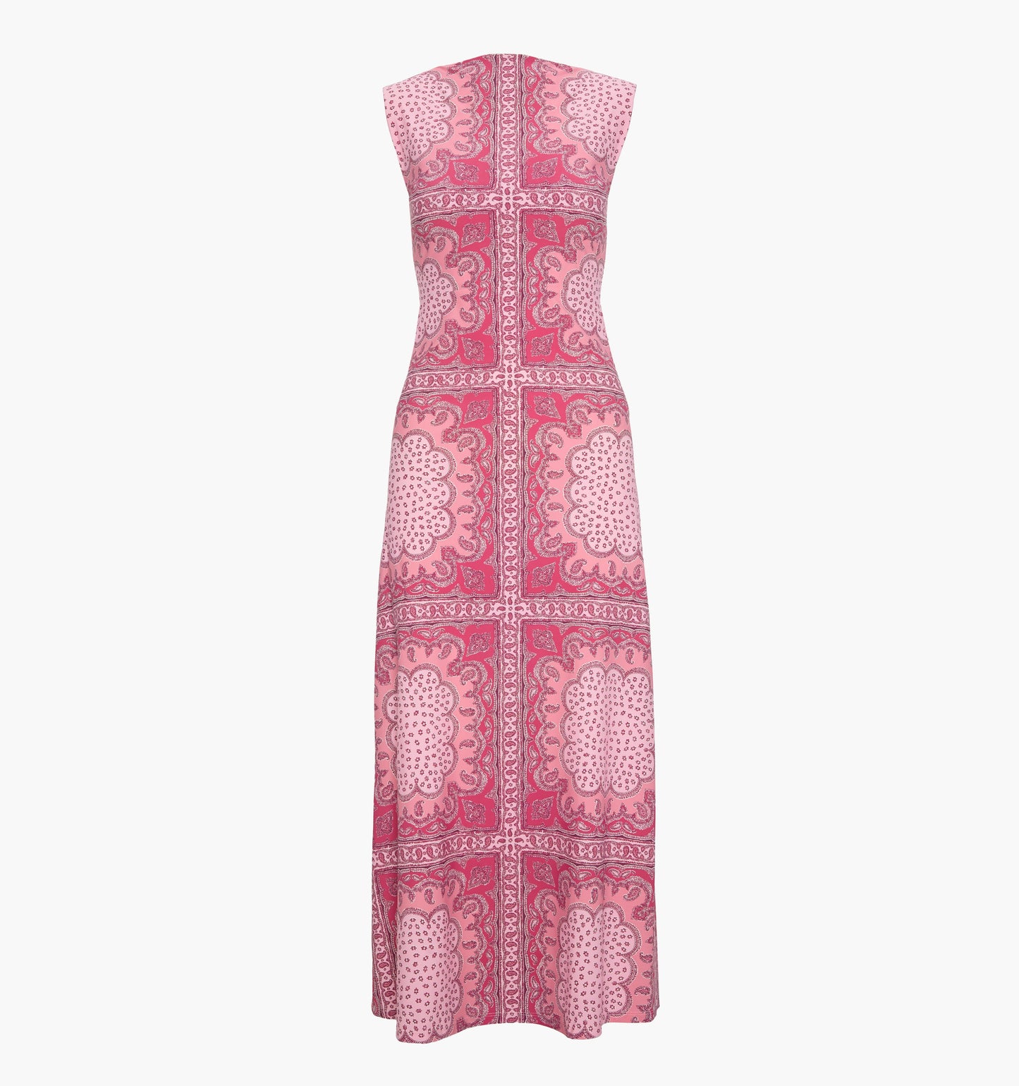 The Sloane Dress - Berry Paisley Scarf