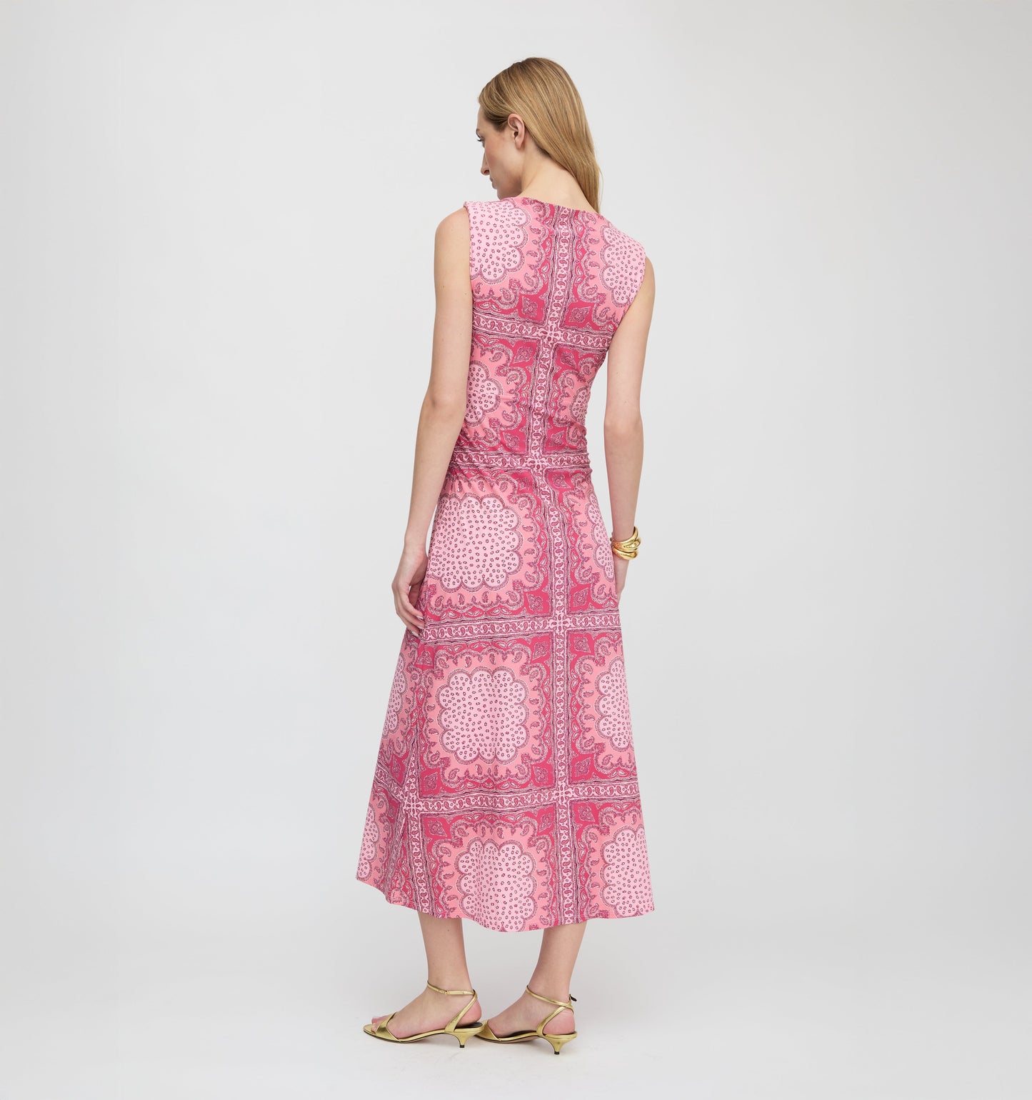 The Sloane Dress - Berry Paisley Scarf