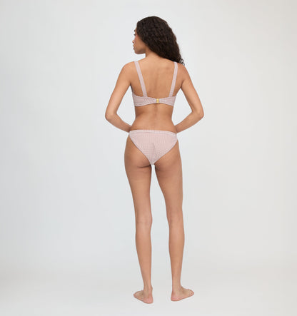 The Tao Bikini Set - Cognac Gingham