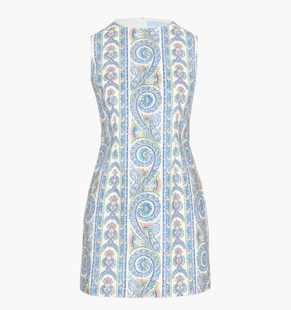 The Viola Dress - Blue Corsica Paisley