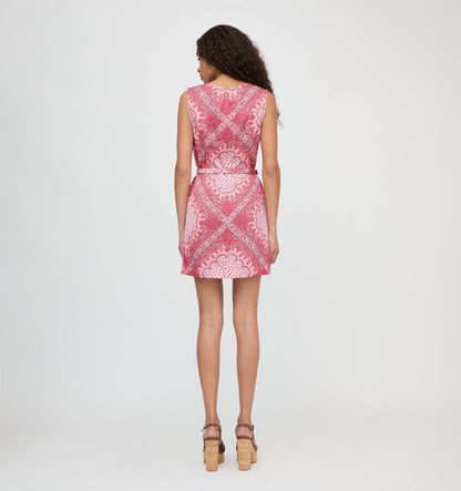 The Viola Dress - Berry Paisley Scarf