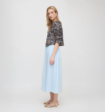 The Virginia Jacket - Black Tapestry Fleur Brocade
