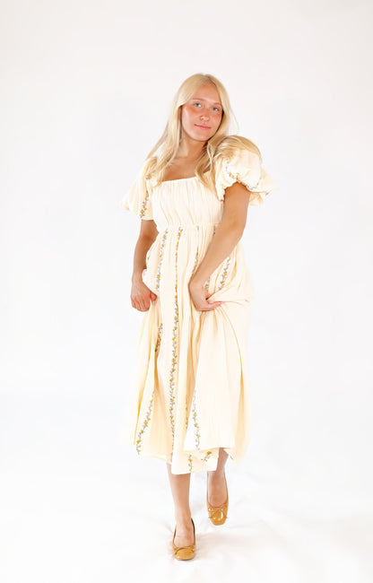 Kerrie Embroidered Cotton Dress