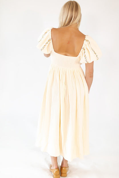 Kerrie Embroidered Cotton Dress