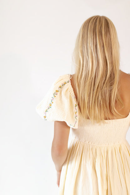 Kerrie Embroidered Cotton Dress