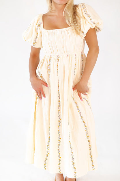 Kerrie Embroidered Cotton Dress
