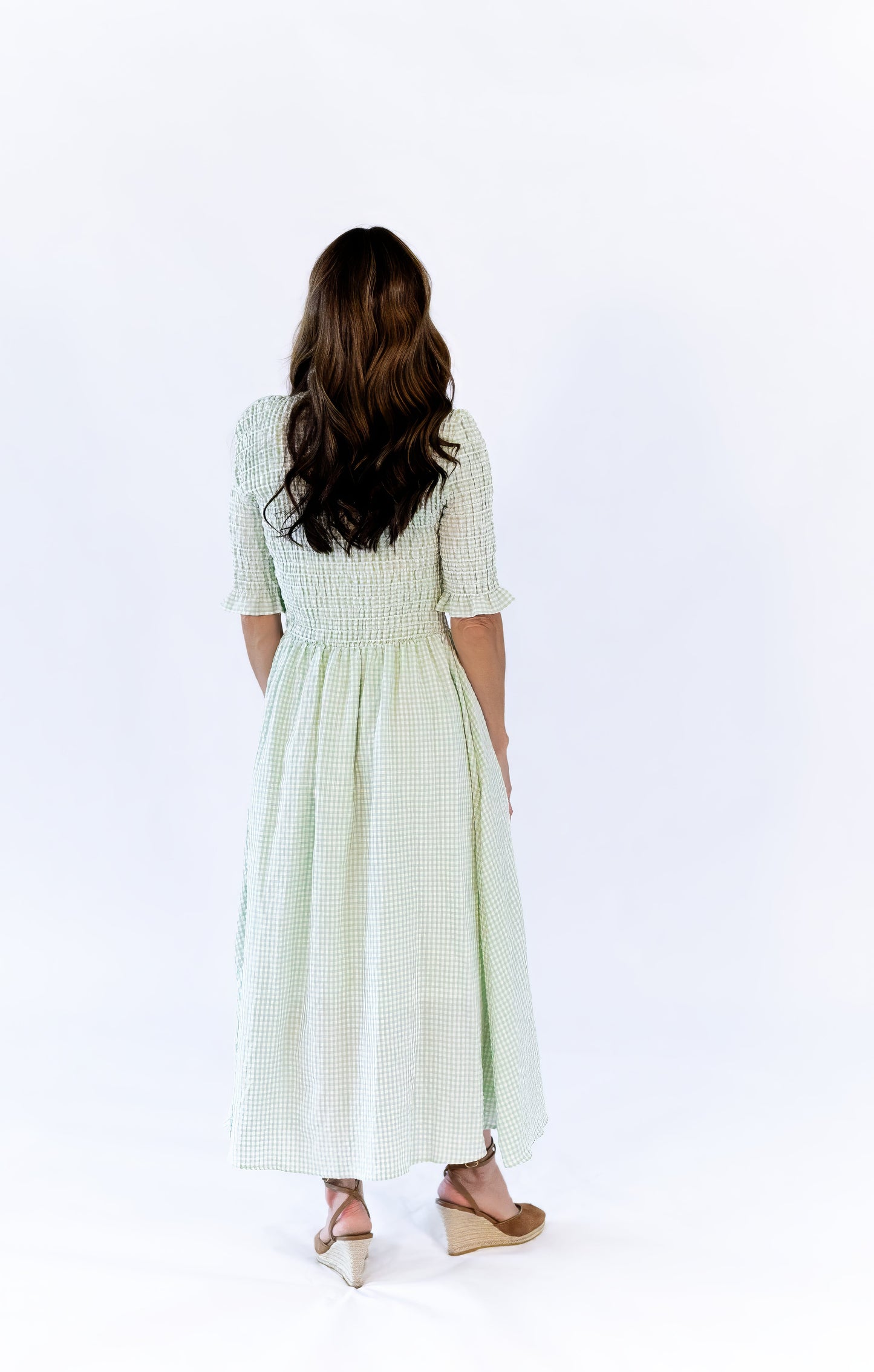 Parly Gingham Midi Dress