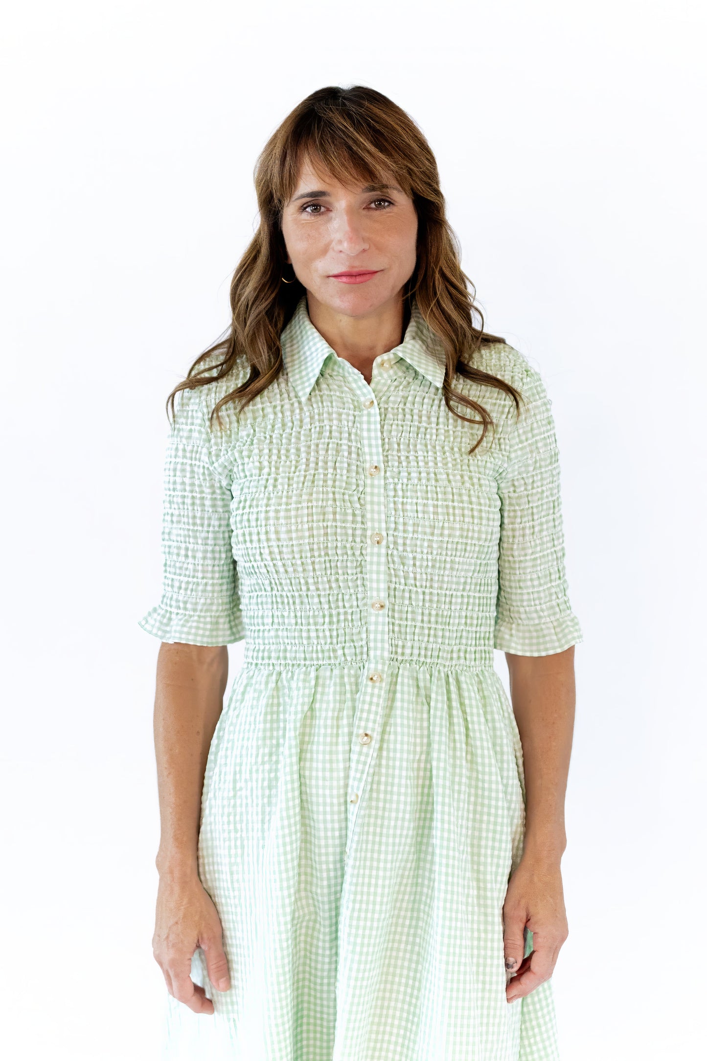 Parly Gingham Midi Dress