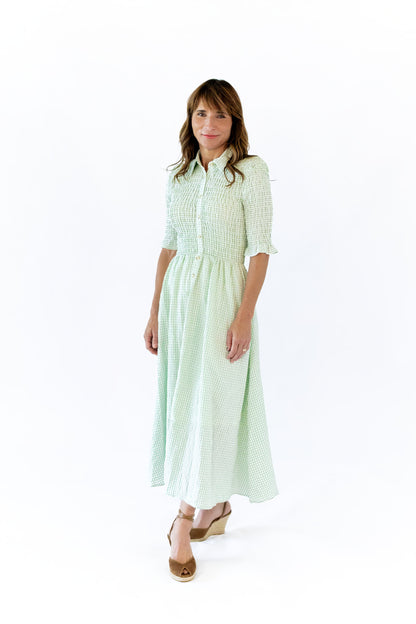 Parly Gingham Midi Dress