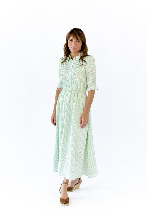 Parly Gingham Midi Dress