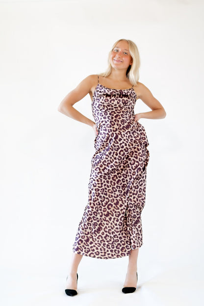 Jazmin Leopard Print Maxi Dress